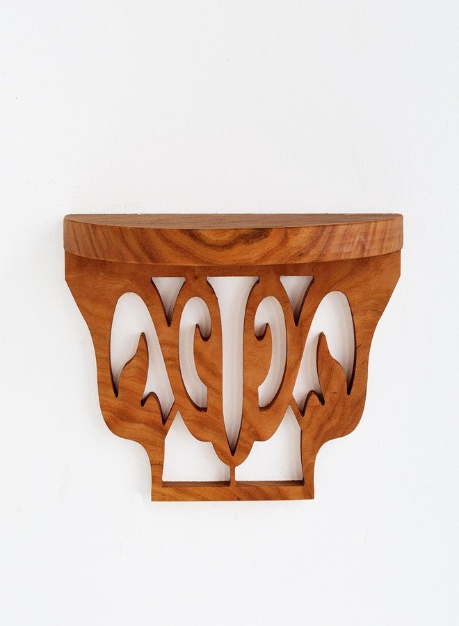 Jonathan Alden Solid Cherry Floating Shelf, for Spices, Photos, Entryways & More (Revival) - Image 2
